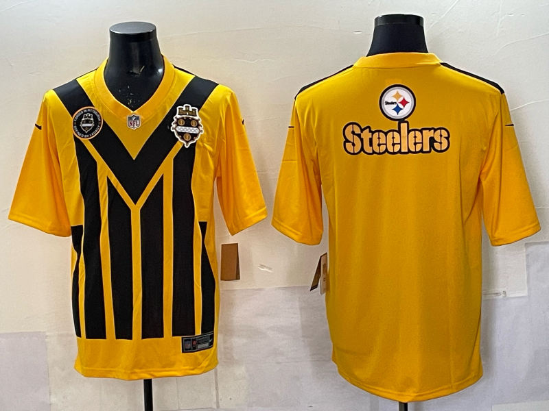 MenPittsburgh Steelers blank yellow Nike NFL  2025 Jersey 012->pittsburgh steelers->NFL Jersey